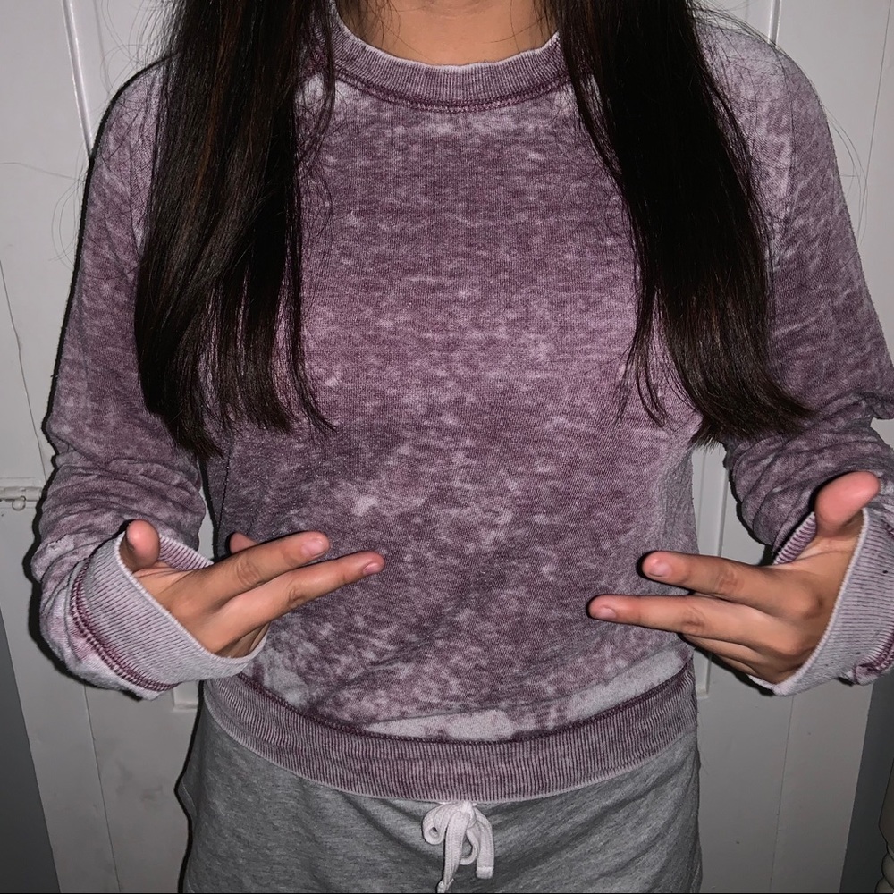 Bleach effect Crew Neck